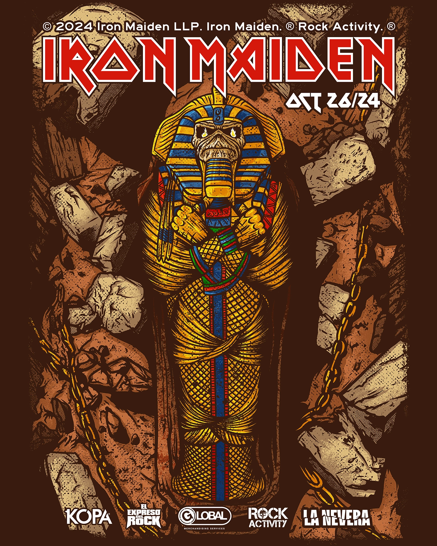 IRON MAIDEN – R.A. OFFICIAL POSTER #3